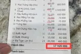 Xôn xao hóa đơn bữa ăn gần 18 triệu đồng, trong đó ghẹ đỏ 1,7 triệu đồng/kg ở Sầm Sơn