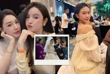 Doãn Hải My, Chu Thanh Huyền lên đồ sang chảnh, đọ sắc cùng dàn WAGs Việt xinh đẹp tại lễ cưới Văn Thanh - Bích Hạnh ở Hà Nội
