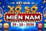 XSMN 29/10 - Kết quả xổ số miền Nam ngày 29 tháng 10
