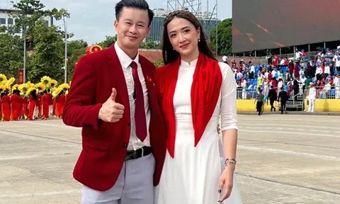 Cặp đôi vàng của thể thao Việt Nam tại Đại lễ 2/9: Vợ xinh nhất làng thể dục nghệ thuật, chồng là HLV nổi tiếng