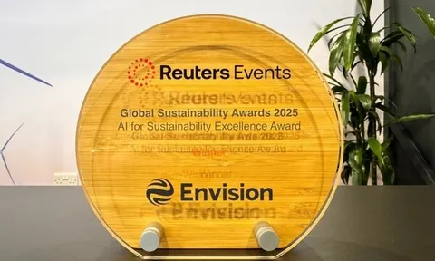 Envision Energy được vinh danh với giải thưởng "Ứng dụng AI vì tính bền vững xuất sắc" tại Giải thưởng phát triển bền vững toàn cầu Reuters 2025