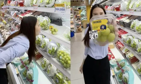 Cảnh tượng lạ trong siêu thị sát Tết dương: Tất cả là tại trend "ăn 12 quả nho"!