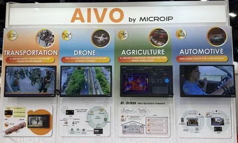 MICROIP tập trung giới thiệu nền tảng AI biên AIVO tại CES 2026, cho phép triển khai mở rộng trên các hệ thống an ninh giao thông, nông nghiệp và tự trị