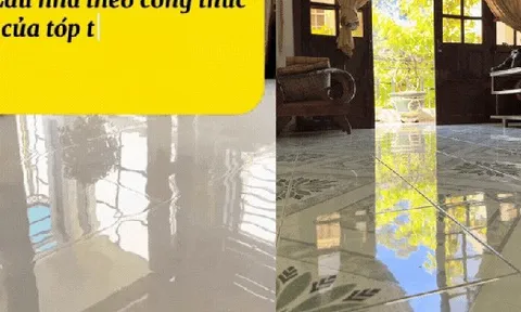 Cận Tết, chị em “nghiện” công thức lau nhà đang lan truyền trên mạng: Sàn bóng loáng, nhà thơm không chịu nổi