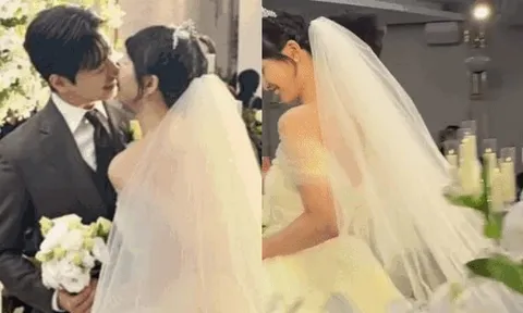 Đám cưới náo loạn đầu năm của diễn viên - ca sĩ 9X: Nụ hôn ngôn tình không hot bằng thái độ của cô dâu