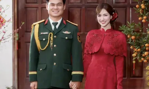 Hòa Minzy công khai ra mắt bạn trai mặc quân phục, đã được gia đình đồng ý