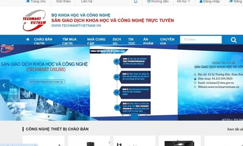 Hơn 4.500 sản phẩm công nghệ chào bán trên Sàn giao dịch KH&CN quốc gia