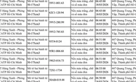 103 xe máy đi trên vỉa hè có biển số sau nhanh chóng nộp phạt nguội theo Nghị định 168