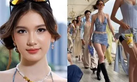 Em gái chân dài 19 tuổi của thủ môn Lâm Tây debut làm người mẫu, nhan sắc và thần thái gây chú ý trên sàn catwalk