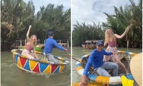 2 cô gái làm 1 việc trên sông khi du lịch Hội An hút gần 30 triệu lượt xem