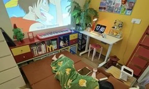 Cô gái trốn cả thế giới trong căn phòng 9m2 cải tạo đẹp như phim Anime: Góc nào cũng chữa lành mạnh mẽ