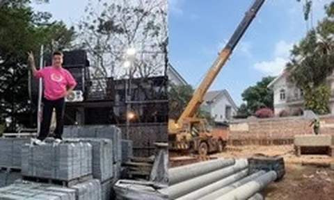 "Ông hoàng nhạc Việt" đình đám một thời khoe khu đất vài trăm m2, đang xây biệt thự "khủng"