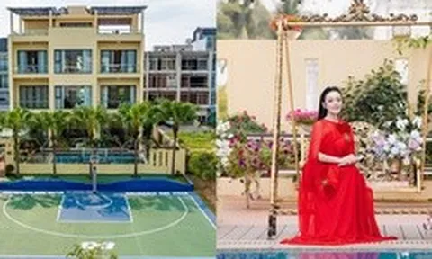 Biệt thự 1000m2, 10 phòng ngủ, có cả sân bóng rổ của nữ NSƯT, trưởng khoa thanh nhạc đình đám