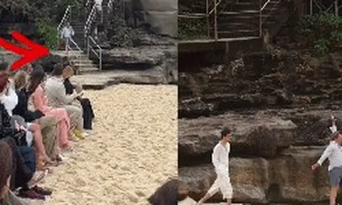 Người đàn ông đi bơi vô tình lạc vào sàn catwalk: Giật sạch spotlight của dàn mẫu, lên sóng truyền hình