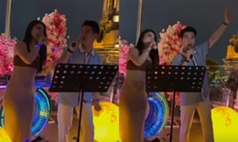 Phó Chủ tịch ngân hàng Đỗ Quang Vinh biểu diễn trước hàng loạt khán giả ở bến Thượng Hải