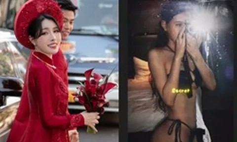 Tiểu thư thành Nam khoe body cực nóng bỏng hậu đám cưới tuyển thủ Văn Thanh, hé lộ thay đổi tinh tế của chàng cầu thủ khi cưới vợ