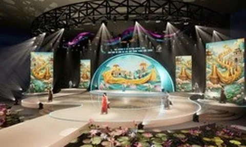 Lần đầu tiên, hồ sen Bách Diệp 2.000 bông sẽ nở rộ trên sân khấu Chung kết Hoa hậu Di sản Áo dài Việt Nam Toàn cầu 2026