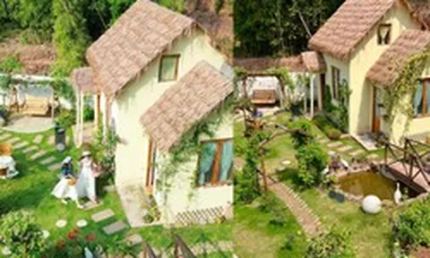 Từ bãi đất hoang thành nhà cổ tích 14m2 giá 70 triệu