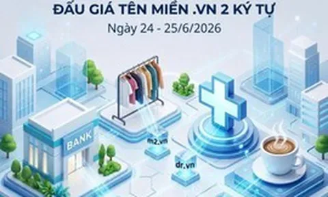 76 tên miền “.vn” ngắn, đẹp chính thức lên sàn đấu giá đợt 2/2026