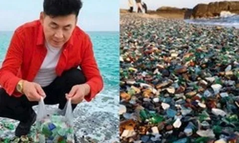 Đến "bãi biển thủy tinh" nổi tiếng nước Nga du lịch, nam ca sĩ Việt bị người dân nhắc nhở khi lấy đá về làm kỷ niệm