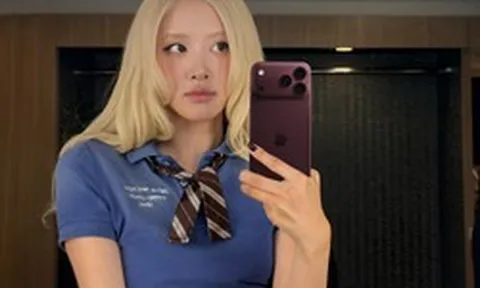 Cả thế giới ganh tị, Rosé là người đầu tiên selfie bằng iPhone 18 Pro