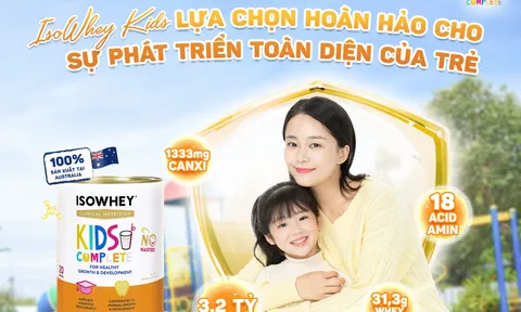IsoWhey Kids - Lựa chọn hoàn hảo cho sự phát triển toàn diện của bé yêu