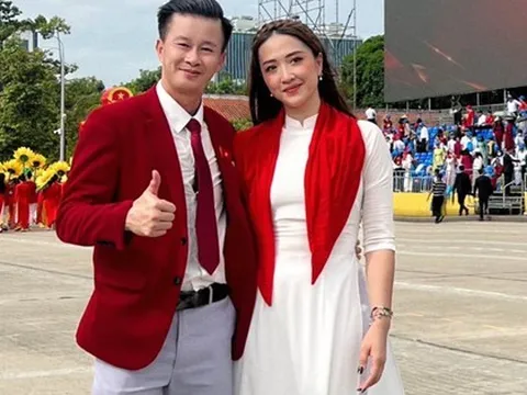 Cặp đôi vàng của thể thao Việt Nam tại Đại lễ 2/9: Vợ xinh nhất làng thể dục nghệ thuật, chồng là HLV nổi tiếng