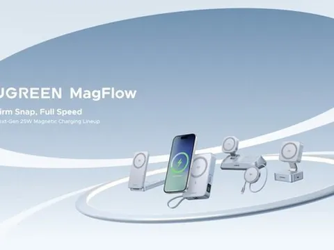 UGREEN ra mắt dòng sạc nhanh không dây từ tính MagFlow Qi2 25W, mở ra kỷ nguyên mới cho sạc nhanh từ tính