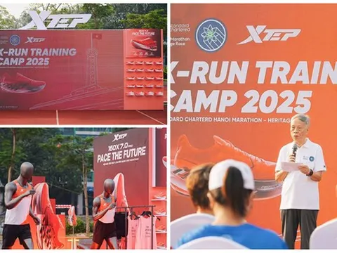 Xtep ra mắt trại huấn luyện X-RUN CAMP đầu tiên dành cho giải Standard Chartered Heritage Marathon Hanoi tại Việt Nam