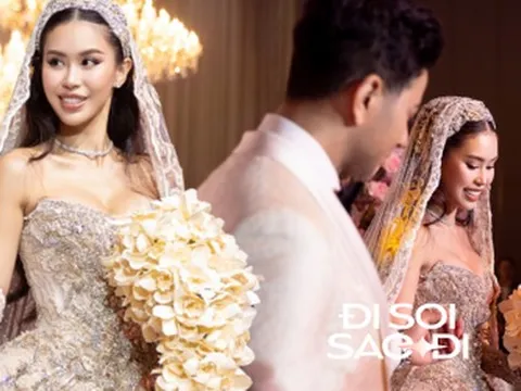 Ái nữ nhà tỷ phú Johnathan Hạnh Nguyễn hoá công chúa trong lễ cưới, visual bùng nổ bên cạnh chồng gốc Dubai