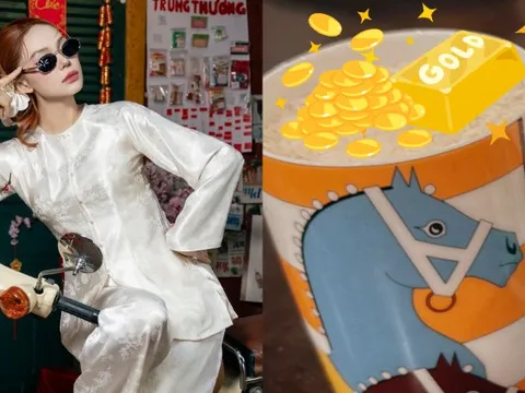 “Phú bà" đẹp nức tiếng Vbiz dùng Hermès làm hũ tài lộc năm mới: Sang cỡ này còn sợ gì không phất!