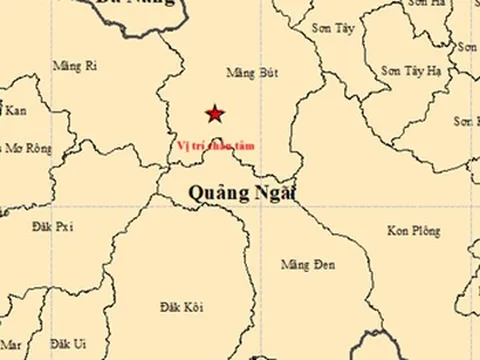 Ngày mùng 5 Tết, tỉnh Quảng Ngãi xảy ra liên tiếp 6 trận động đất