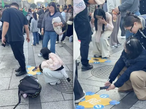 Du lịch Trung Quốc, khách Việt dở khóc dở cười khi ai cũng để điện thoại xuống đất