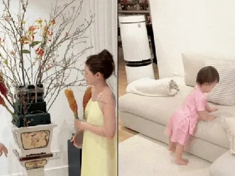 Trùm cuối "dâu hào môn" Tuấn Dương hì hục cắm lọ hoa 20 triệu để chưng Tết, vẫn bị "bánh bèo" Suli bẻ lá, vặt hoa không thương tiếc