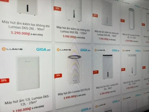 Miền Bắc bước vào cao điểm nồm ẩm, máy hút ẩm giá mềm lên ngôi