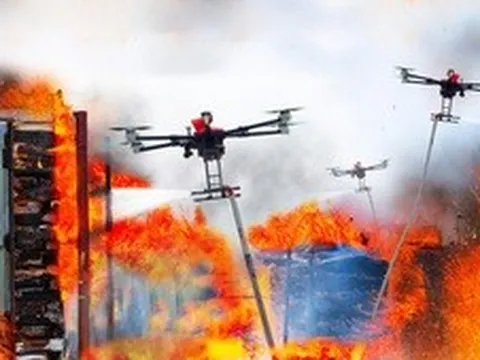 'UAV bầy đàn' - Giải pháp chữa cháy hẻm nhỏ tại các thành phố lớn