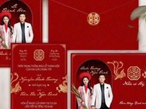 Thiệp cưới chính thức của Ngọc Trinh và Quốc Trường?