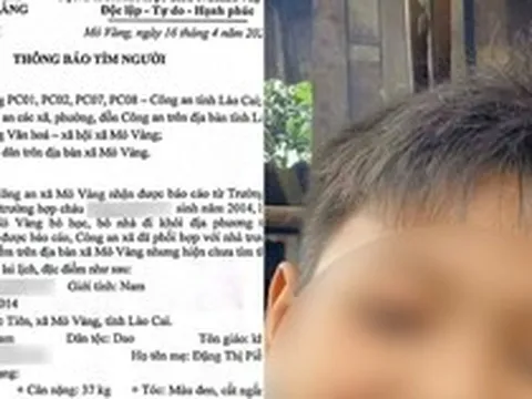 Một nam sinh 12 tuổi mất tích bí ẩn nhiều ngày