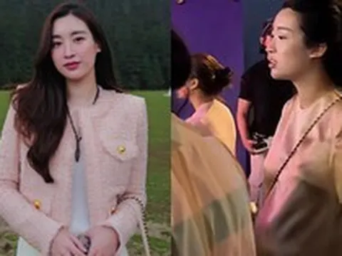 Hoa hậu Đỗ Mỹ Linh bị "team qua đường" bắt gặp khi bầu lần 2