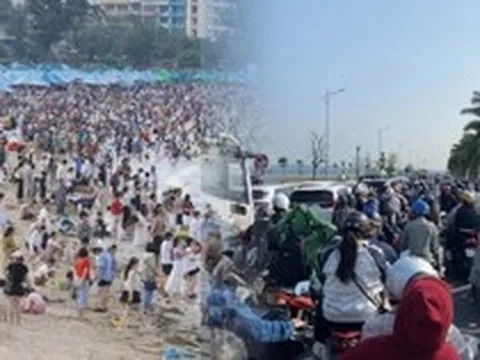 Hải Phòng dịp lễ: Một nửa đang “ngâm mình” ở Đồ Sơn, một nửa chưa qua nổi phà ra Cát Bà