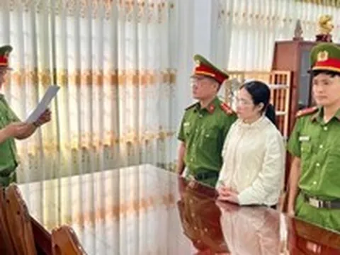 Thi hành lệnh bắt tạm giam kế toán mầm non Nguyễn Thị Thu Hà SN 1987