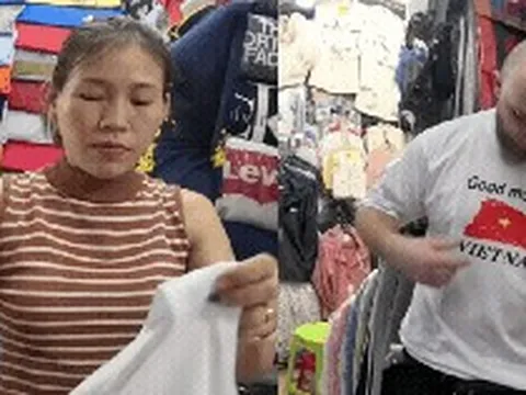 "Phi vụ" mua áo phông 100.000đ của anh Tây tại chợ Bến Thành khiến hàng triệu người sửng sốt