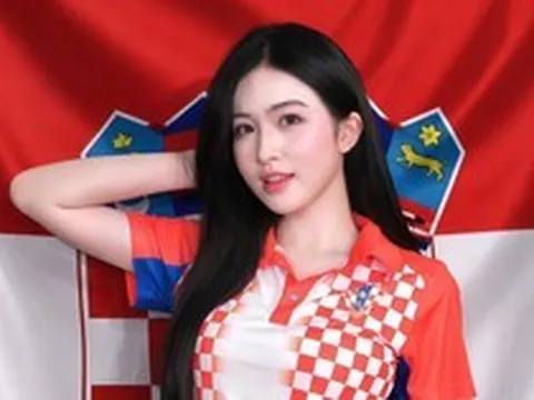 Từ "hiện tượng" sân Hàng Đẫy, Á hậu Trần Thu Hiền trở thành bóng hồng của tuyển Croatia tại World Cup 2026