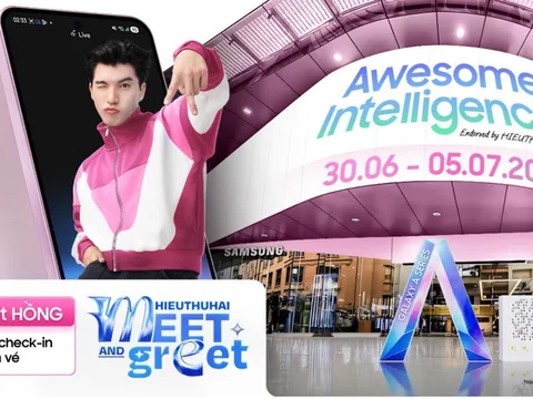 Galaxy A56 5G khoác sắc Hồng mới, HIEUTHUHAI đồng hành khuấy động mùa hè rực rỡ