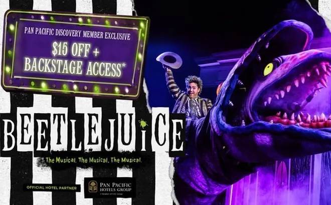Tập đoàn Khách sạn Pan Pacific được chỉ định là Đối tác Khách sạn chính thức cho buổi công diễn tại Singapore của vở nhạc kịch Broadway Beetlejuice The Musical