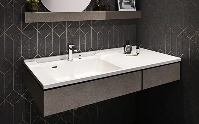 Chậu rửa mặt liền khối Yoshimoto – May đo theo từng milimet