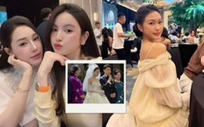 Doãn Hải My, Chu Thanh Huyền lên đồ sang chảnh, đọ sắc cùng dàn WAGs Việt xinh đẹp tại lễ cưới Văn Thanh - Bích Hạnh ở Hà Nội