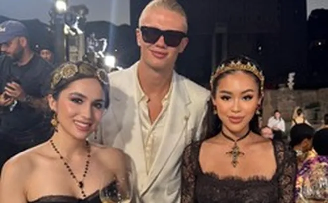 Ái nữ tỷ phú Johnathan Hạnh Nguyễn gặp Erling Haaland